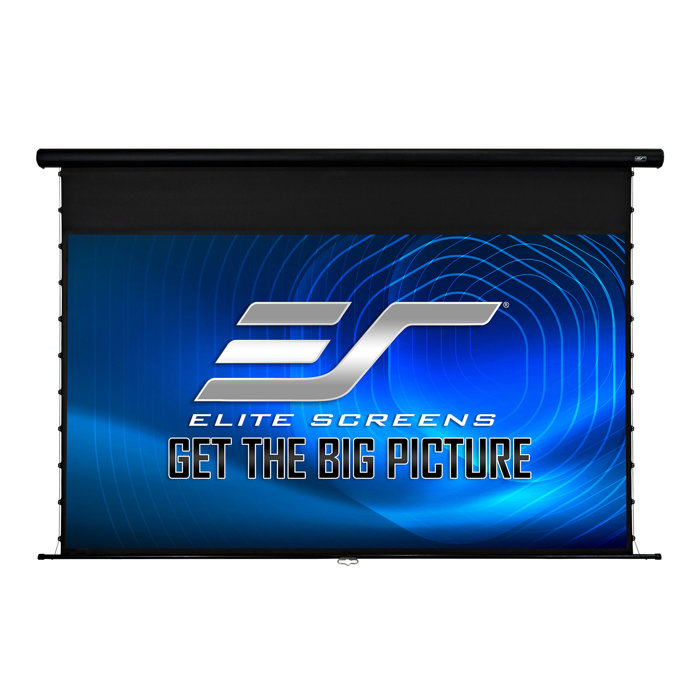 Elite Screens White 56.4'' x 100.2'' Manual Wall/Ceiling Mounted